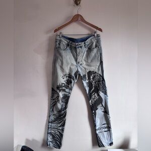 Ksubi Chitch Lovesik Men’s Light Blue Skinny Jeans size 33